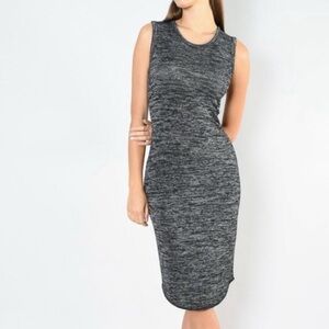 ARITZIA Wilfred Free Black Sleeveless Midi Dress
